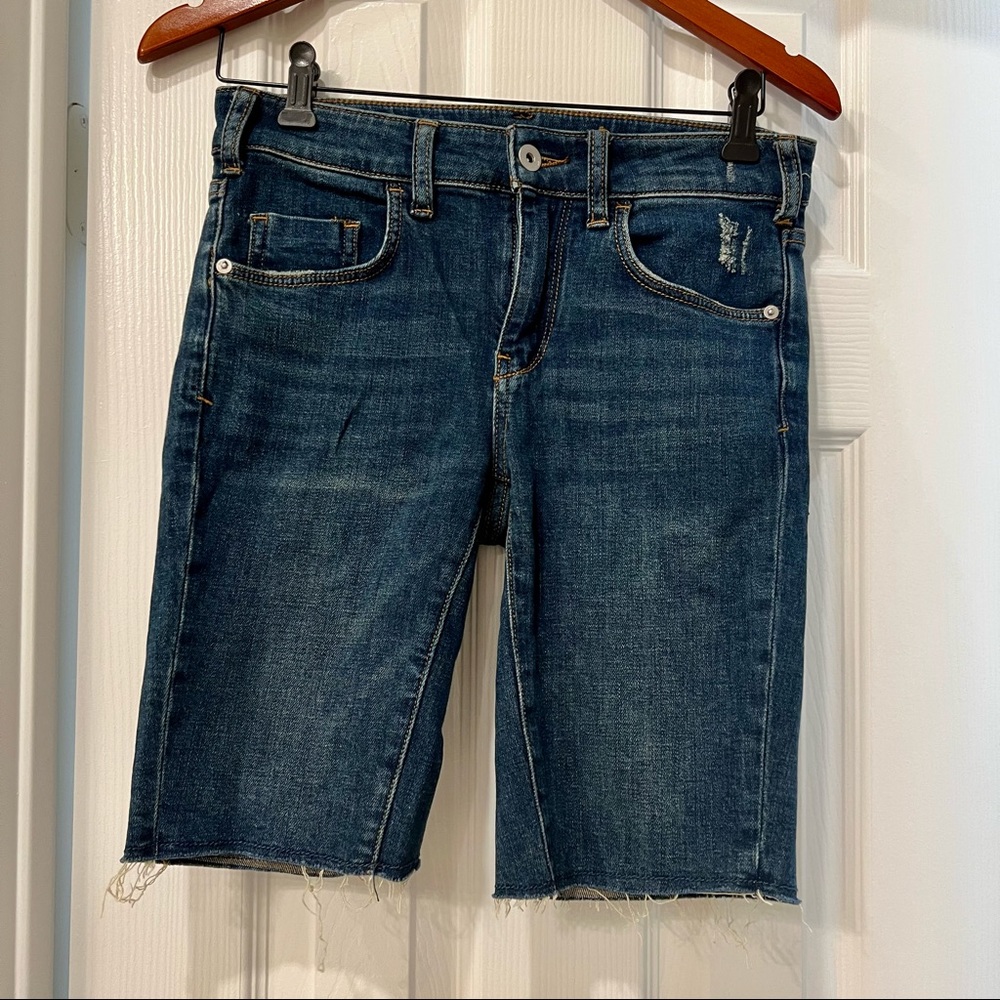 Anthropologie Pilcro & The Letterpress high-rise slim Bermuda shorts